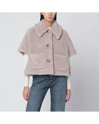 Max Mara - Sand-Coloured Cape - Lyst