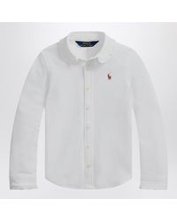 Polo Ralph Lauren - Weißes Oxford-Hemd Mit Rüschen - Lyst