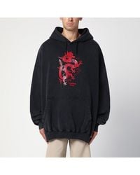 Martine Rose - Schwarzer Oversize-Hoodie - Lyst