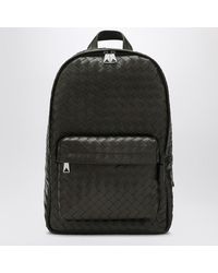 Bottega Veneta - Sac À Dos Moyen Couleur Kaki Avec Finition Intrecciato - Lyst