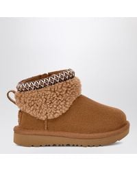 UGG - Chestnut Classic Ultra Mini Maxi Curly Ankle Boots - Lyst