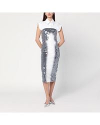 Sportmax - Midi Dress With Gradient Sequin Effect - Lyst