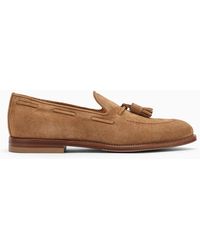 Brunello Cucinelli - Suede Moccasin With Tassels - Lyst