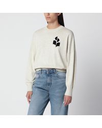 Isabel Marant - Pull Marisans Gris Clair En Coton Et Laine - Lyst