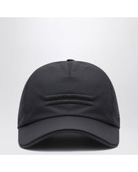 ZEGNA - Cappello da baseball in tessuto tecnico nero - Lyst