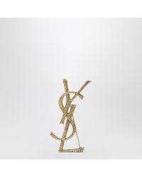 Saint Laurent - Cassandre Brosche Aus Metall - Lyst