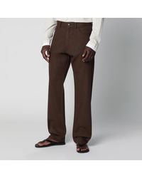 Prada - Ebony-Colored Wool Trousers - Lyst