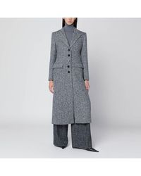 Dolce & Gabbana - Dolce&Gabbana Single Breasted Wool Chevron Coat - Lyst