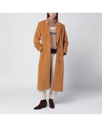 Isabel Marant - Camel Wool Blend Coat - Lyst