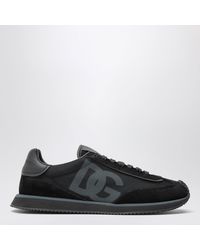 Dolce & Gabbana - Schwarze Dg Cushion Sneakers - Lyst