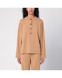 Erika Cavallini Semi Couture - Veronica Beige Serafino Jumper - Lyst