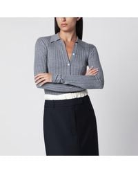 TOTEME - Slim Ribbed Shirt - Lyst
