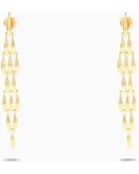 Bottega Veneta - Silver Gold Sardine Earrings - Lyst