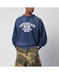 A Bathing Ape - Faded Sweatshirt With Logo Print - Lyst