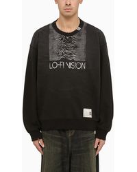 Maison Mihara Yasuhiro - Cotton Sweatshirt With Double Neckline - Lyst
