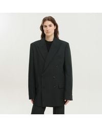1989 STUDIO - Dark Double Breasted Blazer - Lyst