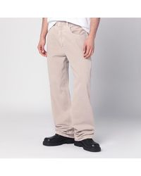 Agolde - Jeans beige in denim rigenerato - Lyst