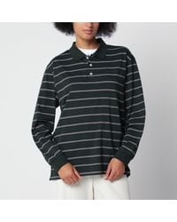 DUNST - Striped Forest Cotton Jersey T-Shirt - Lyst