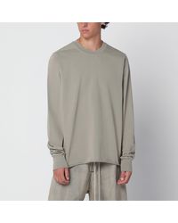 Rick Owens - Tower Mineral Cotton Crewneck Sweatshirt - Lyst