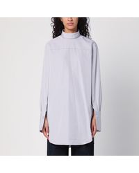Dries Van Noten - Checked Popeline Turtleneck Shirt - Lyst