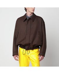 Loewe - And Checked Wool Jacket - Lyst