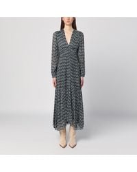 Isabel Marant - Midi-Kleid Mit Viskose-Druck - Lyst