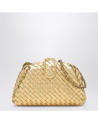 Bottega Veneta - Clutch Lauren 1980 Small Aus Metallic-Leder - Lyst