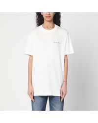 Anine Bing - T-Shirt Walker Lyrics Ivory - Lyst