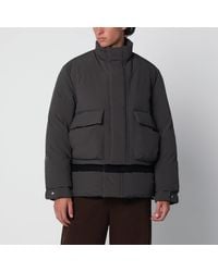 Sacai - Khaki/ Down Jacket With Wool Insert - Lyst