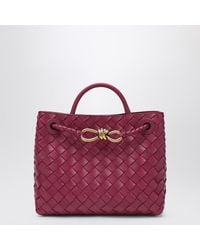 Bottega Veneta - Borsa andiamo piccola color ciclamino - Lyst