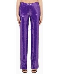 LAQUAN SMITH - Trousers With Sequins - Lyst