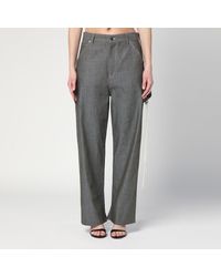 DARKPARK - Graue Hose Lisa Aus Baumwolle - Lyst