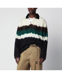 Sacai - Multicolour Gradient Striped Polo Sweater - Lyst