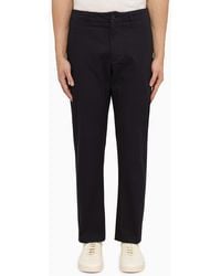 Department 5 - Pantalon Regular Bleu Marine En Coton - Lyst