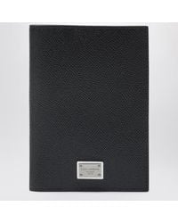 Dolce & Gabbana - Dolce & Gabbana Passport Holder With Logo Plaque - Lyst