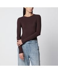 MM6 by Maison Margiela - Long-Sleeve Lycra Jersey Bodysuit - Lyst