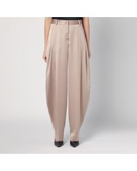 ANDAMANE - Wide Greige Pants - Lyst