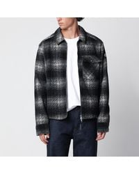 Moncler - Check-Pattern Wool-Blend Jacket - Lyst