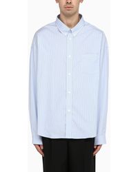 Givenchy - Blue Striped Cotton Button-down Shirt - Lyst