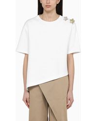 Loewe - Asymmetrical T-shirt With Pins - Lyst