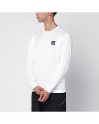 Stone Island - Sweater With Compass Logo Patch - Lyst