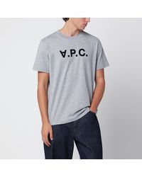 A.P.C. - Standard Grand Mélange Cotton T-Shirt - Lyst