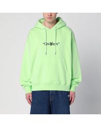 Off-White c/o Virgil Abloh - Cotton Logo Sweatshirt With Drawstring Hood - Lyst