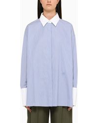 Loewe - Striped Deconstructed Shirt - Lyst