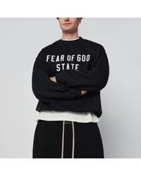 Fear Of God - Schwarzes 90's Sweatshirt Mit Rundhalsausschnitt - Lyst