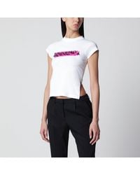 Balenciaga - Messy Spray T-Shirt With Cut-Out Back - Lyst