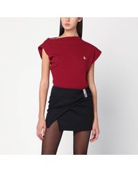 Vivienne Westwood - Brick Asymmetrical T-Shirt With Orb Logo - Lyst