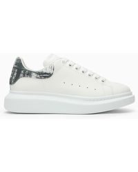 Alexander McQueen - Sneaker oversize bianca e nera - Lyst