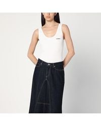 Chloé - Ribbed Cotton Tank Top - Lyst