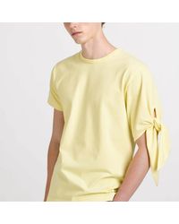 JW Anderson - T-shirt With Knotted Sleeve - Lyst